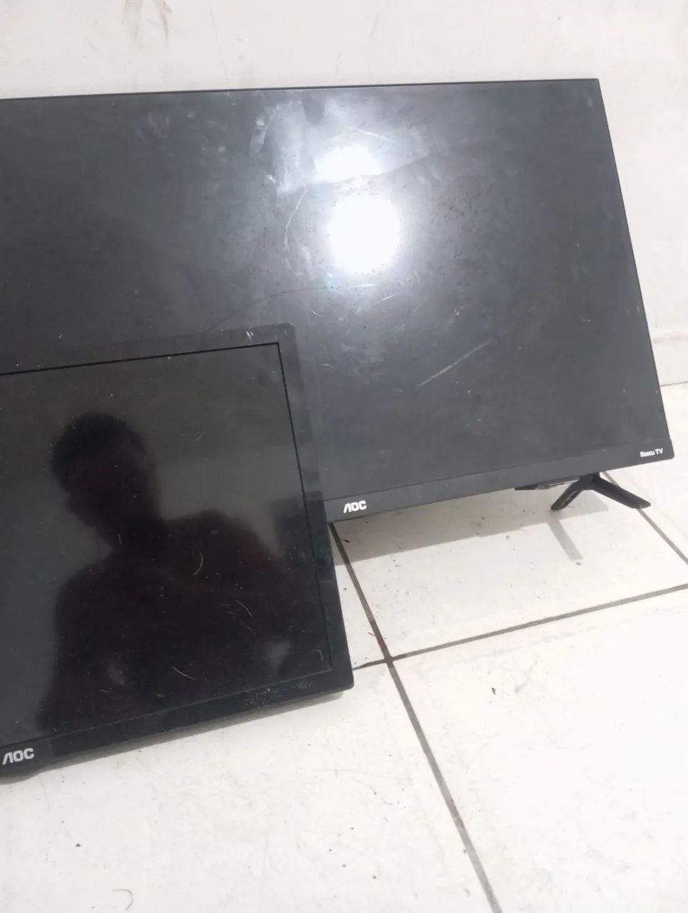 2 Tvs Aoc 32 e 24 Led *leia o defeito - Foto 4