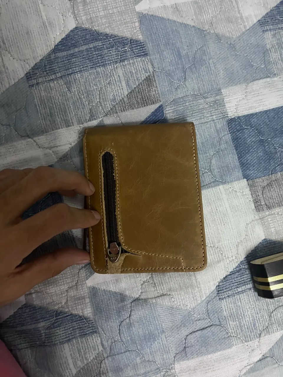 Carteira masculina/ bege  - Foto 2