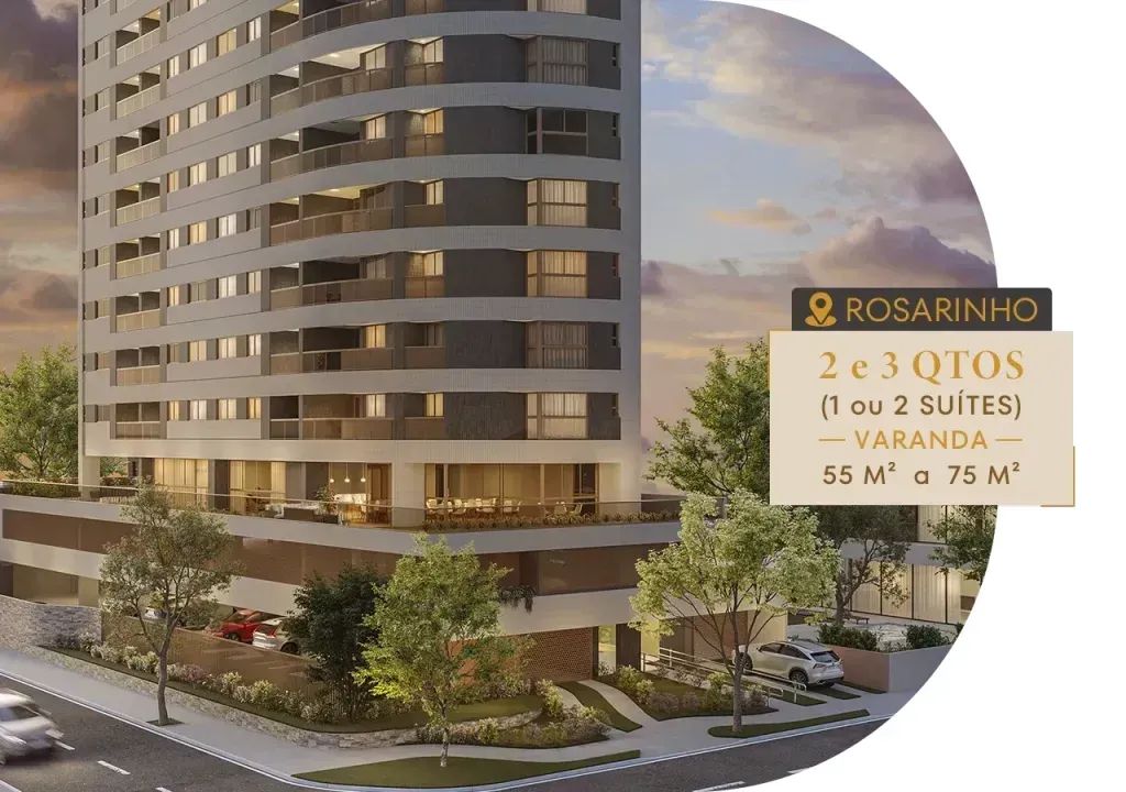 Edf. Praça dos Pinheiros | 2 quartos 55m² | Rosarinho - Foto 3