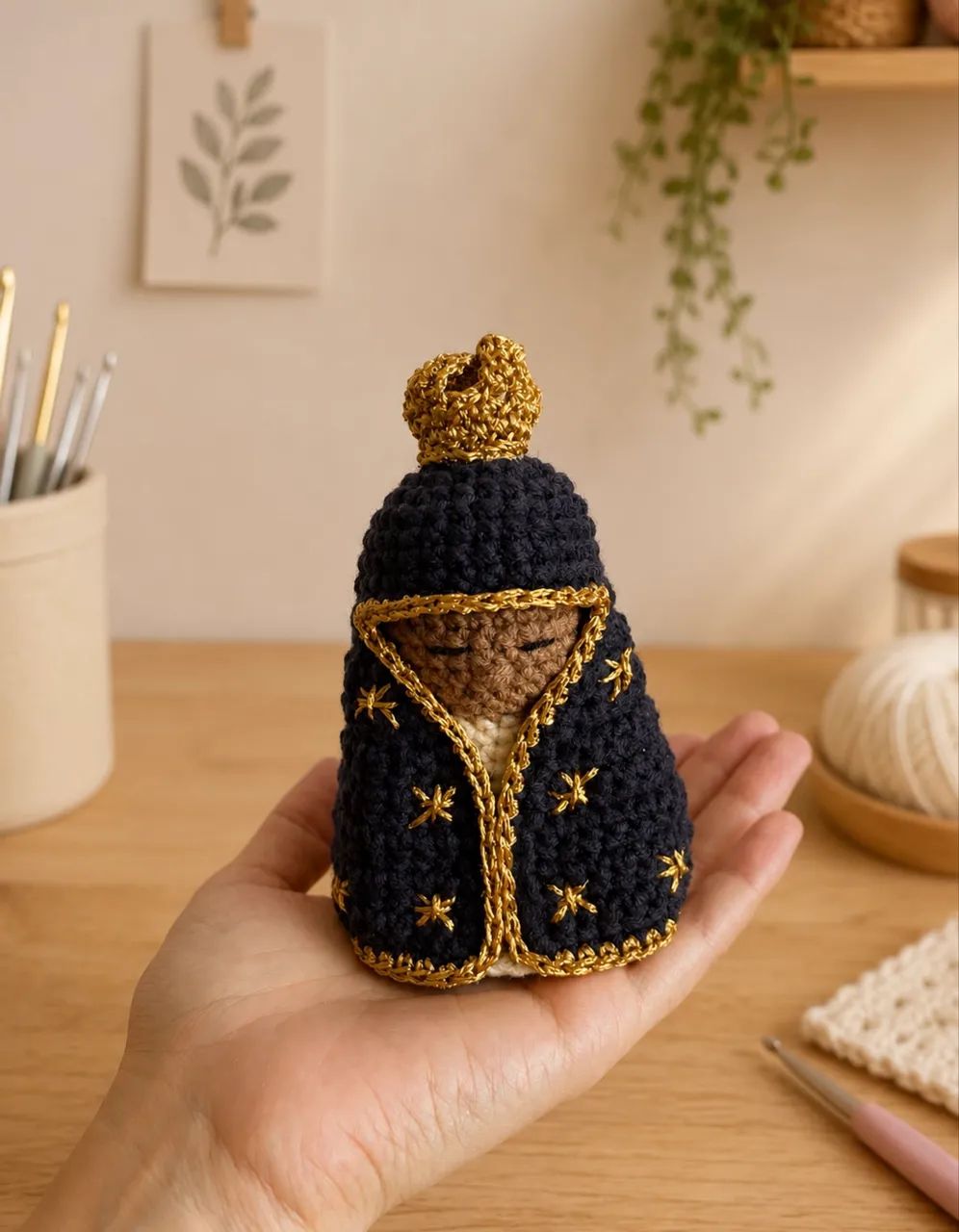 Mini Santinha de amigurumi - Foto 4