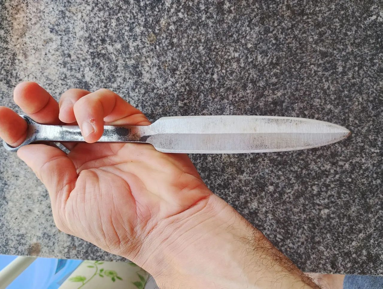 Kunai artesal de aço carbono  - Foto 3