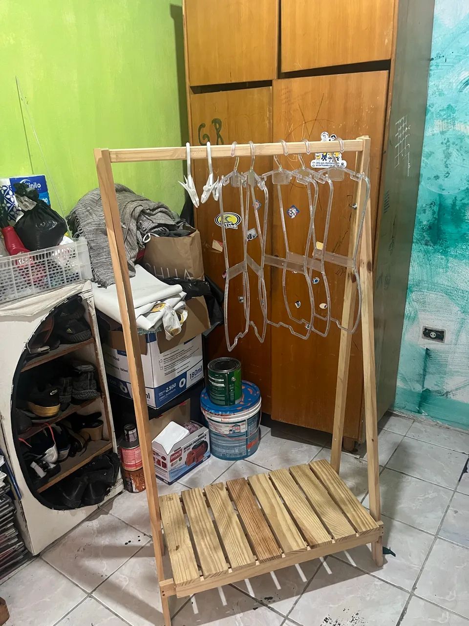 Manequim, pratileira, cabideiro, arara, cabide  - Foto 4