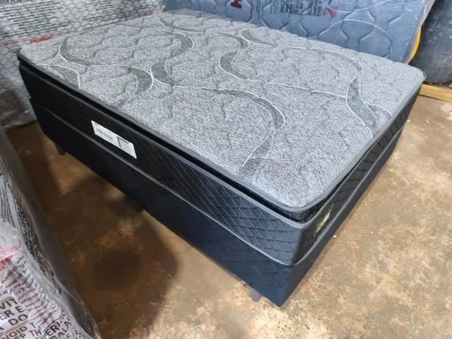 Cama Box Casal Colchão Molas Ensacadas Nova - Entrega Grátis  - Foto 2
