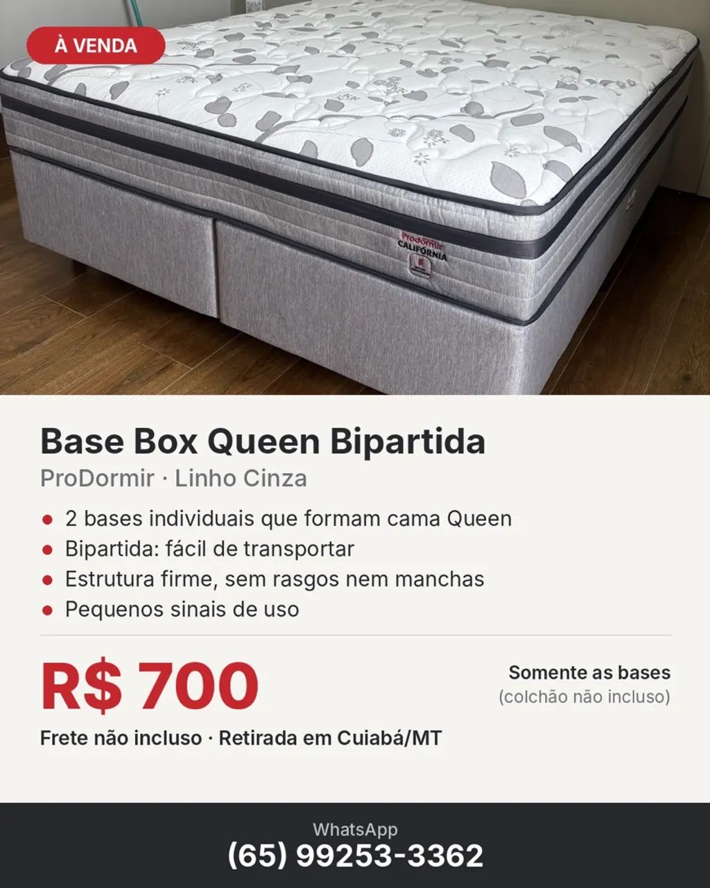 Box Base Queen Bioartida ProDormir