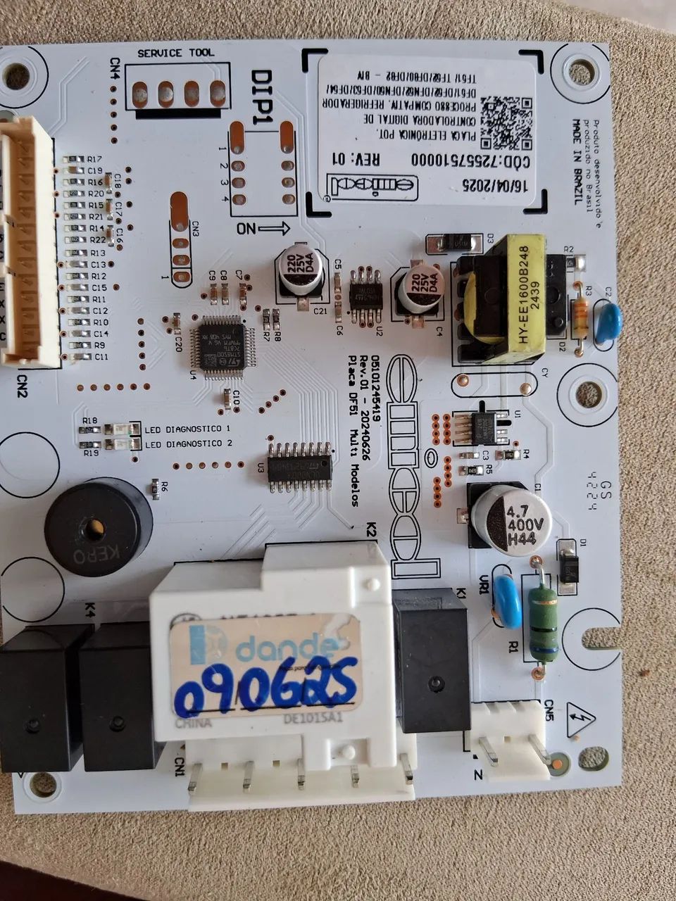 PLACA DE POTÊNCIA DE GELADEIRA ELETROLUX  - Foto 3