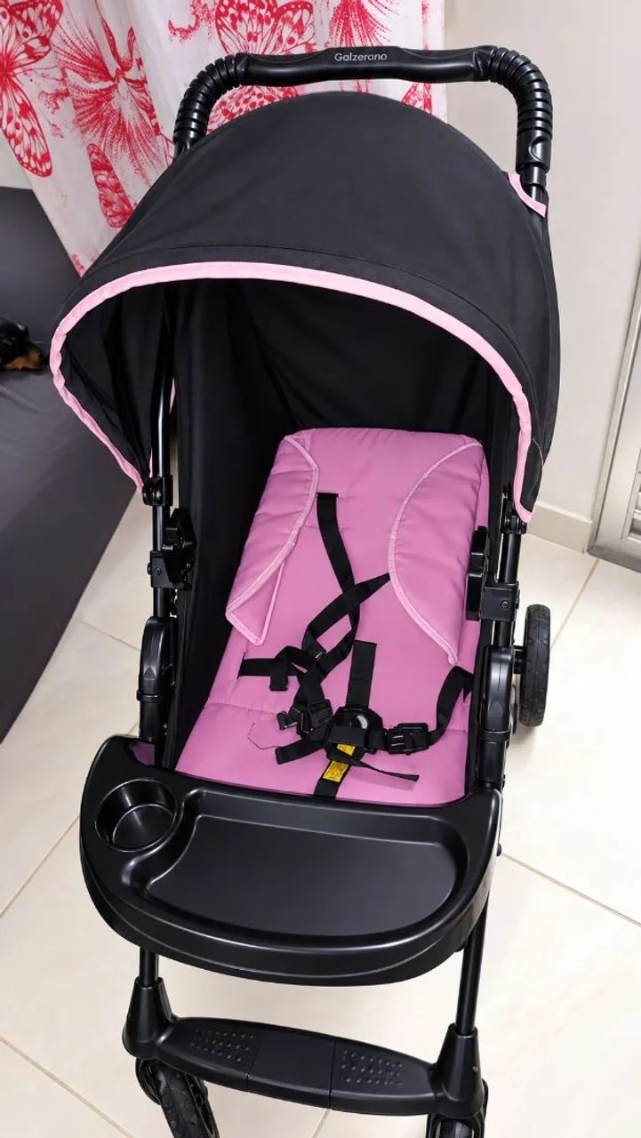 Carrinho e cadeira de balanço bebê 