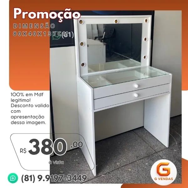 Penteadeira Camarim 2G - Foto 3