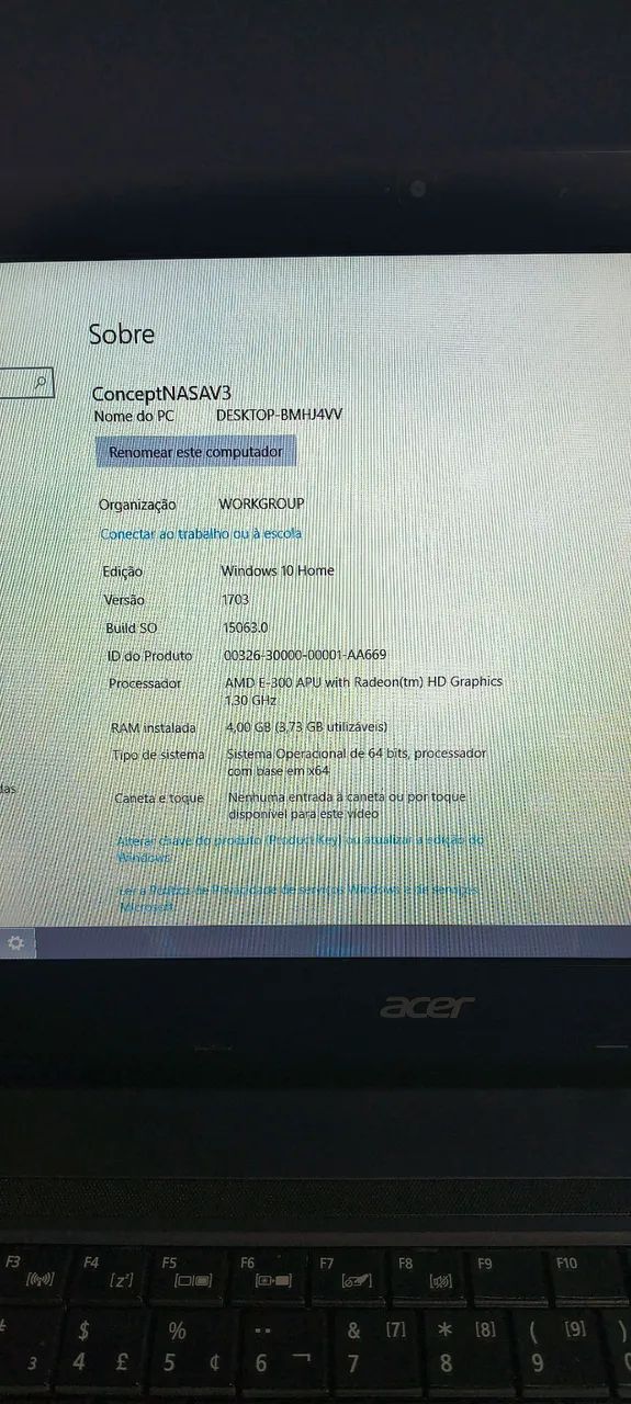 Notebook Acer AMD I 4gb ram I SSD 32gb I 10x sem juros - Foto 3