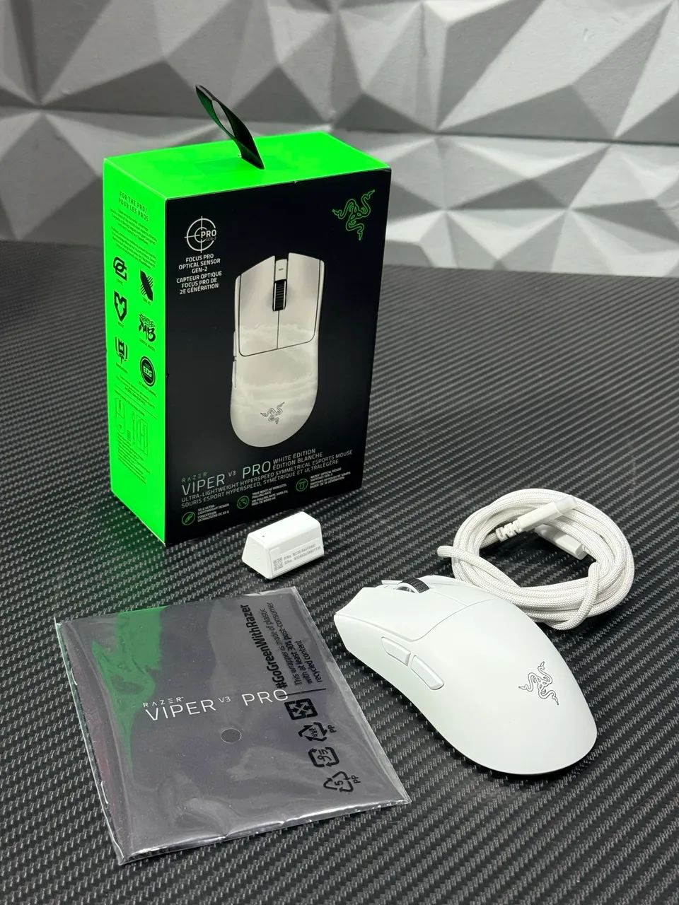 Mouse Razer Viper V3 Pro Branco - Estado de novo! - Periféricos e
