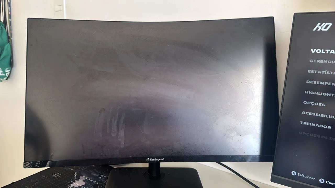 Monitor com listras 165hz 27 