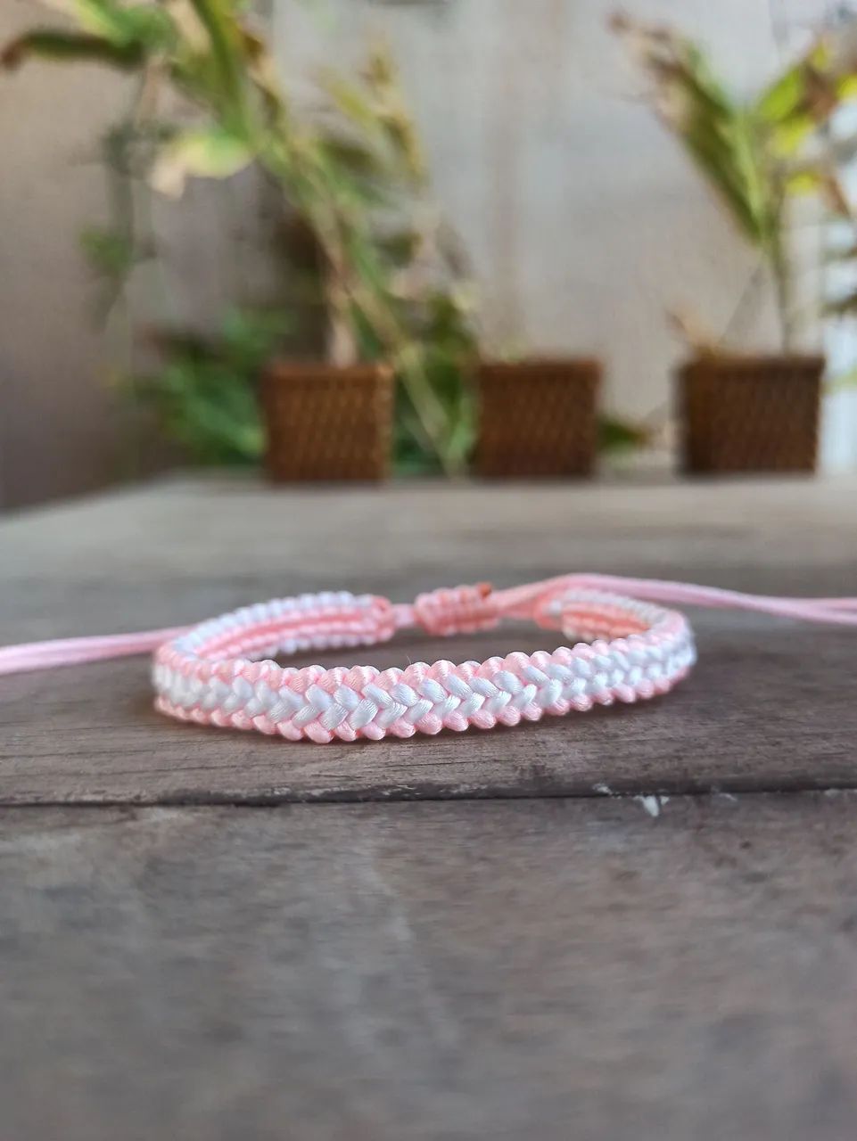 Pulseira macrame trançada  - Foto 2