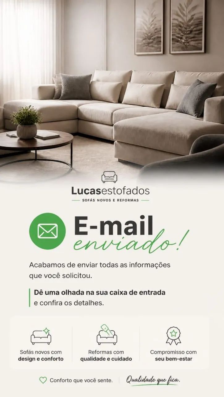 Promoção de estofados 