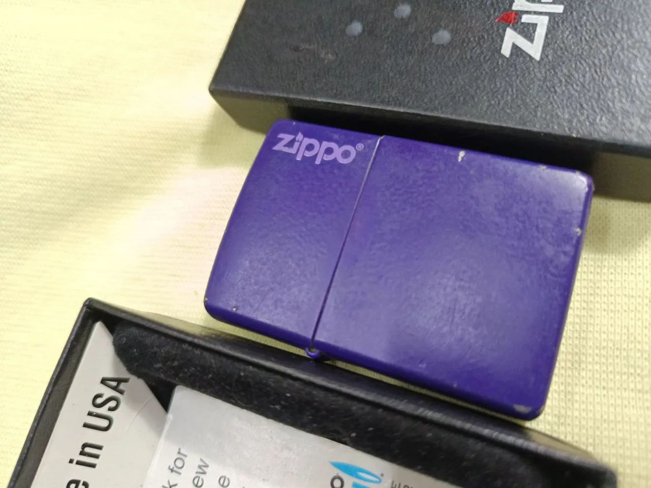 Isqueiro Classic Purple Matte Zippo Logo - 237ZL - Foto 2