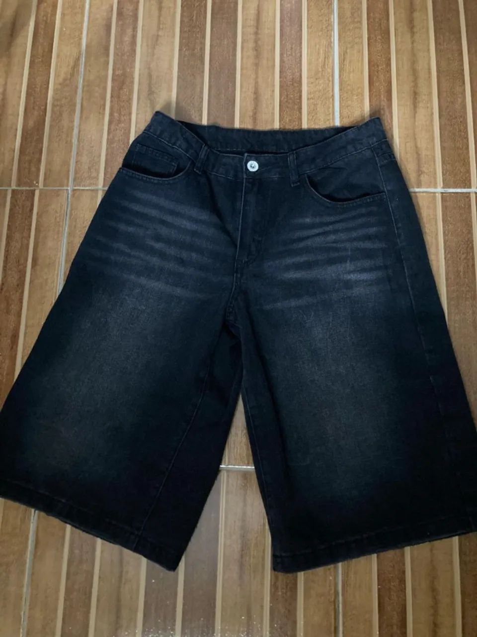 Bermuda jorts reta jeans