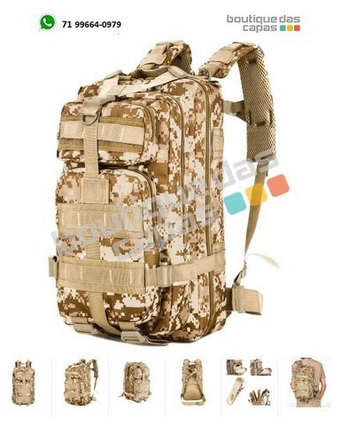 Mochila Tática Assault Militar molle Trilha polícia exército 30L notebook macbook - Foto 2