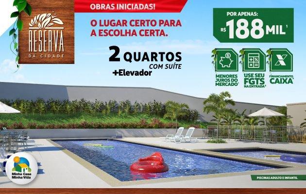 //Apto com 2 quartos sendo uma suíte na Cidade Nova próximo ao Atack/ Reserva da Cidade