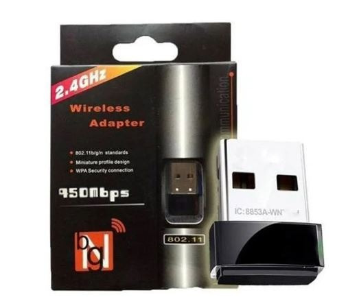 Adaptador Receptor WiFi Wireless Usb Wi-fi 600mbps