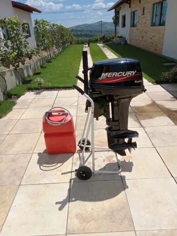 Barco de Aluminio 6 metros com motor 15 - Foto 3