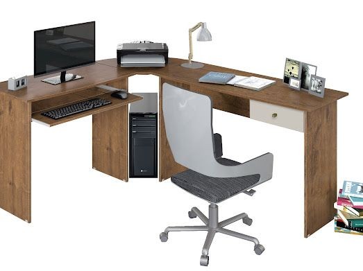 Sala escritório mesa office em L - Foto 2