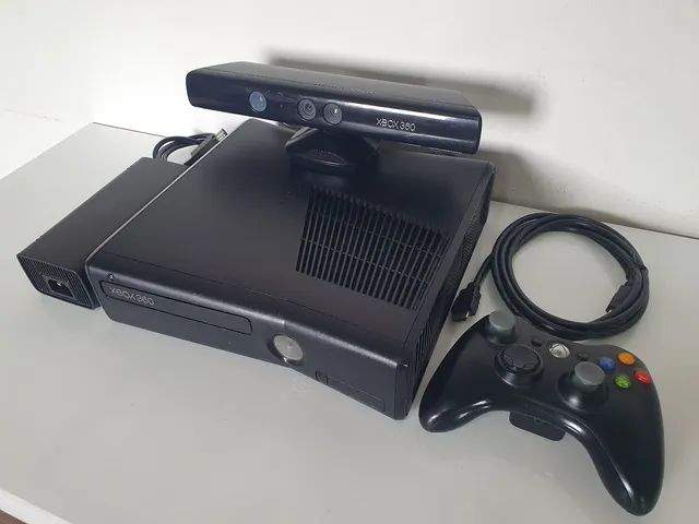 Desbloqueado LTU Console Xbox 360 Slim Novo - Black Games