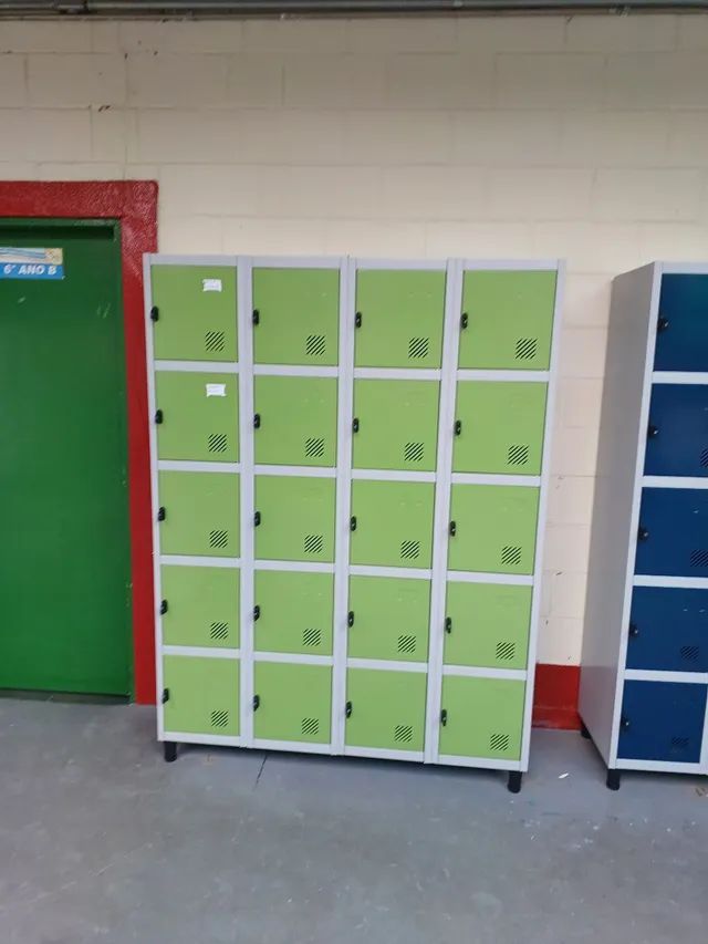 Vendo armário de aço guarda volumes com 20 portas.( só novos  )Lê a Descriçãoo  - Foto 5