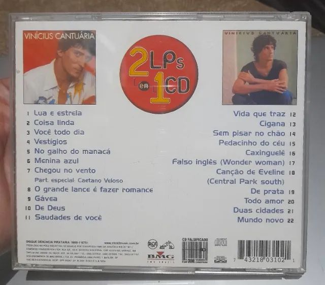 Vinicius Cantuária- 2 lps em 1 cd - Foto 3