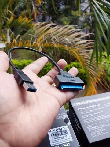 Adaptador Case Sata Usb 3.0 HD/SSD temos SSD a venda também - Foto 2