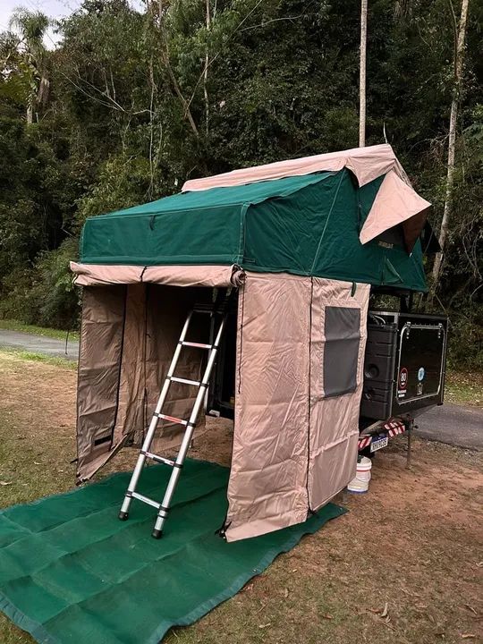 Mini Trailer com barraca de Teto CW para 4 pessoas