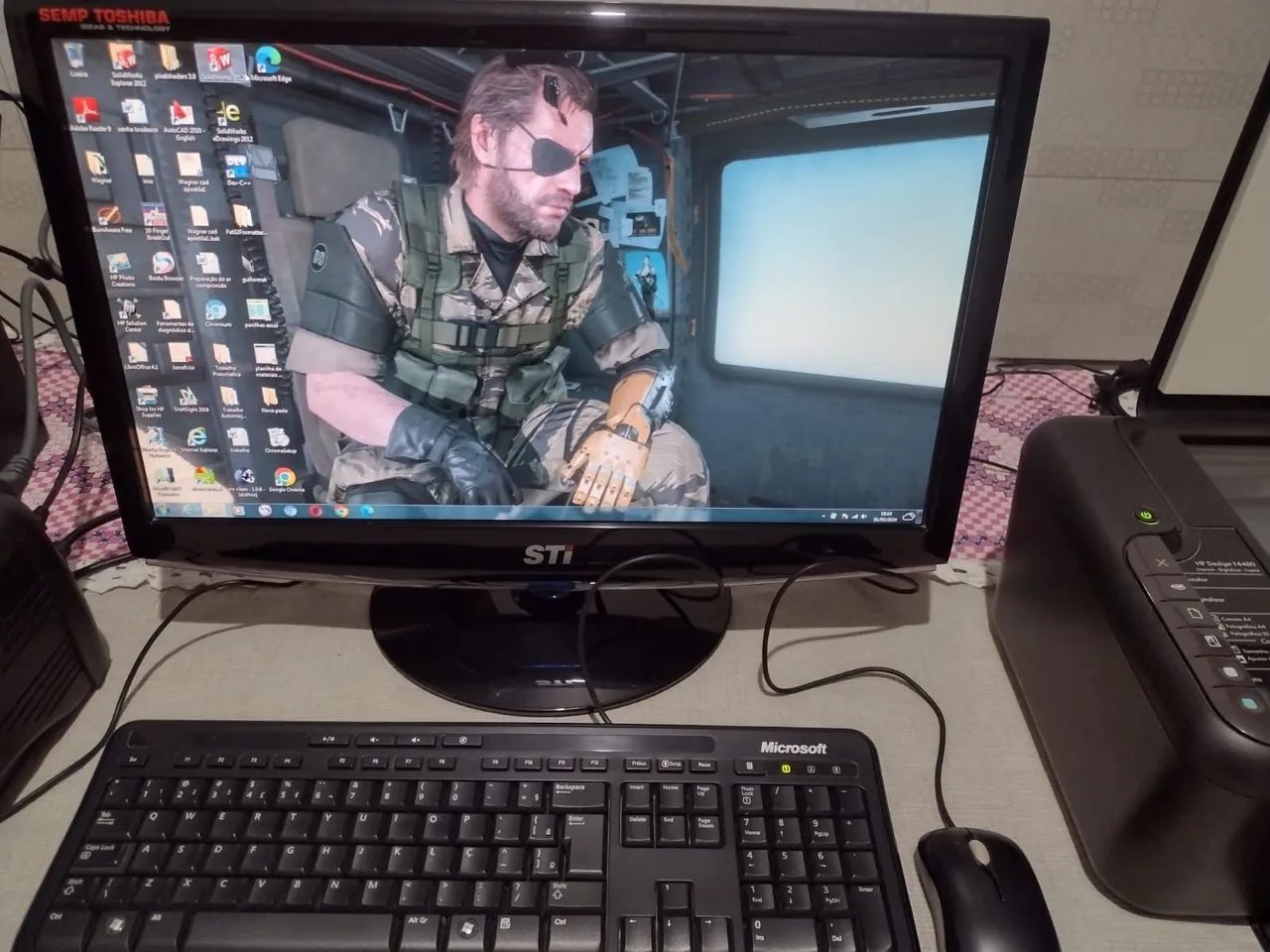 PC Semp Toshiba para estudante com impressora - Foto 5
