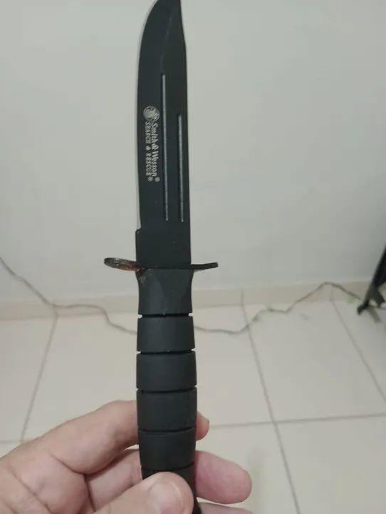 Faca tática militar Smith weson americana nova  - Foto 3