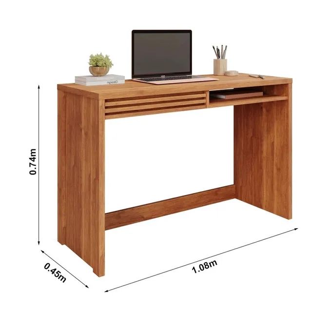 Escrivaninha Design Moderno Larg. 1.08m Cinamomo rf4 - Foto 2
