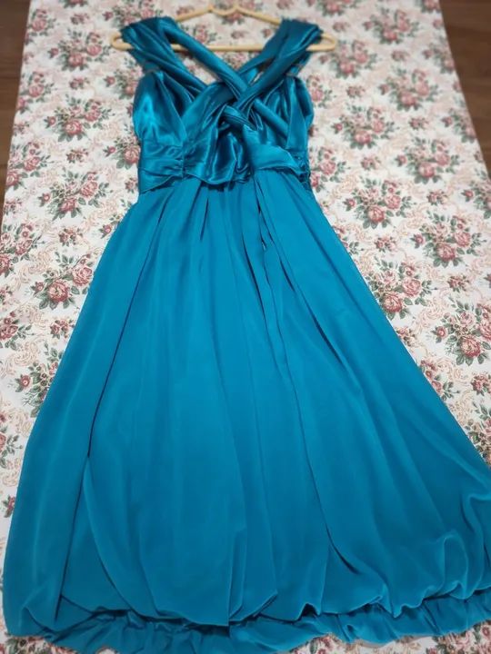 vestido de cetim balão semi novo - Foto 4