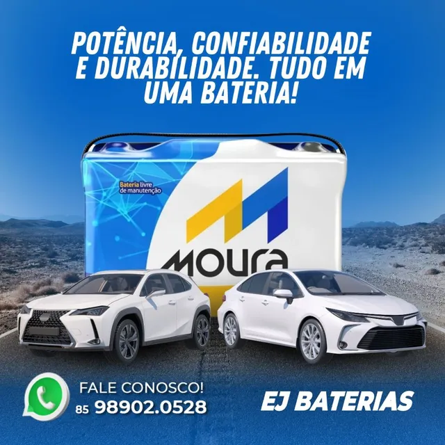 Bateria moura do fit e civic