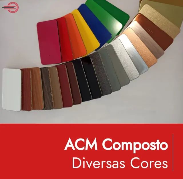 Chapa de ACM 500x122cm - Diversas cores - Foto 2