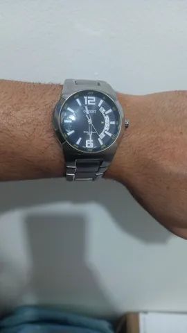 Relógio de pulso Orient Analógico pulseira aço  - Foto 4