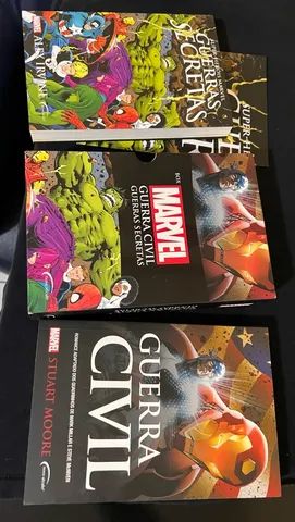 Box Marvel guerra civil e guerras secretas - Foto 3