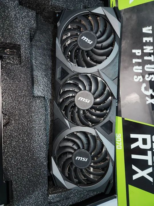 RTX 3070 MSI VENTUS 3X PLUS 8GB - Foto 2
