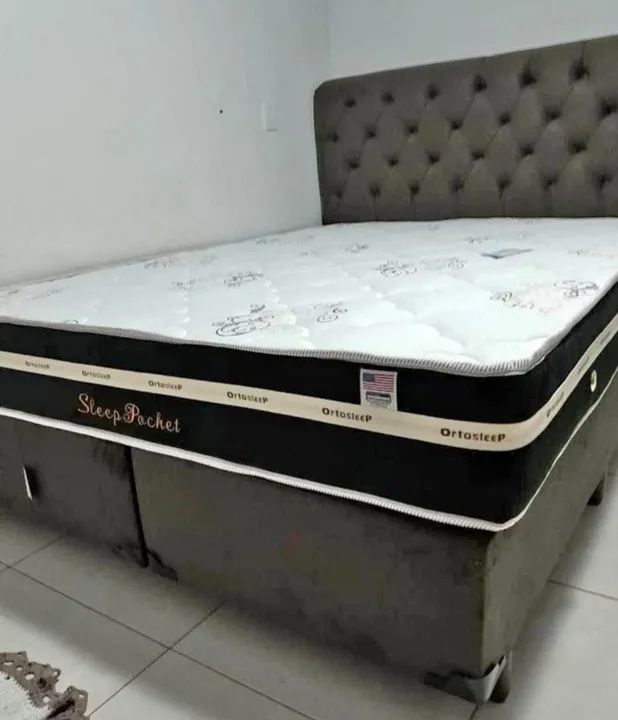 Cama  no tamanho  158×198 