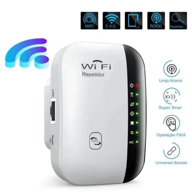 Repetidor Roteador de Sinal Wireless 300Mbps Exbom YWIP-C6