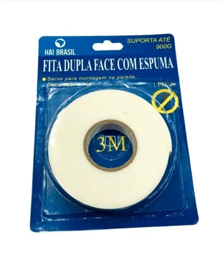 Fita Dupla Face Com Espuma 1,8cmx2m Supor Ate 900g Had2 Hai Brasil