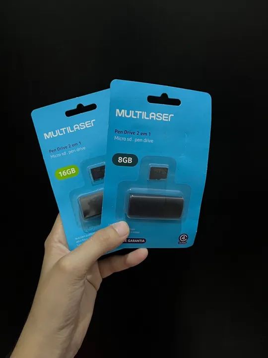 Cartão de memória 16g 2 em 1 Multilaser 