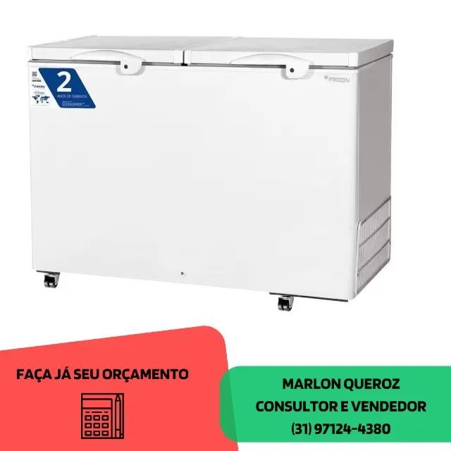 Freezer Fricon 2 Tampas 127 Novo