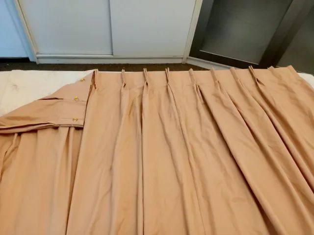 Cortina Gabardine  cor branco marfim usada em perfeito estado - Foto 4