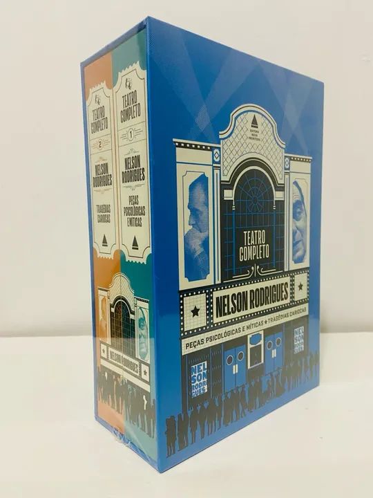 Box Teatro completo de Nelson Rodrigues Obra em 2 Volumes Nova Fronteira NOVO