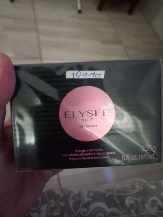 Creme Acetinado Hidratante Desodorante Corporal Elysée Nuit