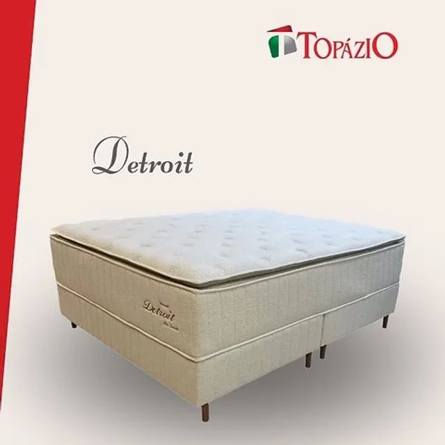Cama Box Queen Detroit Topázio - Entrega grátis para Fortaleza - Foto 2