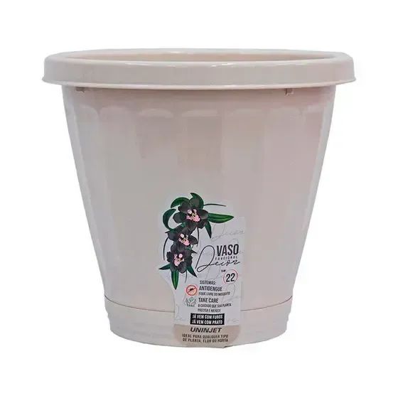 Kit 3 Vasos Cachepot 22 cm Palha Uninjet - Foto 4