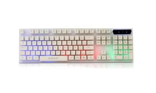 Combo Teclado Mouse Semi Mecânico Rgb Jogo M400 Tablet C Fio - Foto 3