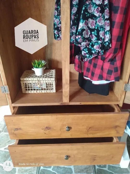 Guarda roupas em madeira de pinus  - Foto 3