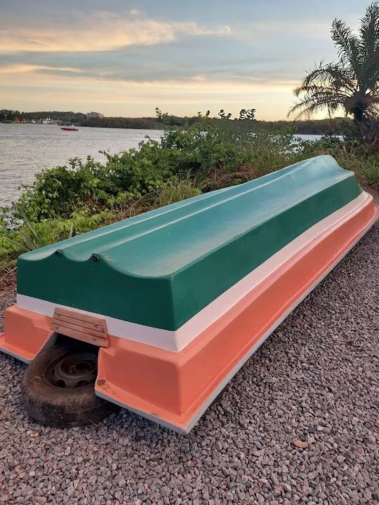 Barco Casco Duplo de 5,20m para 5 Pessoas - Fibra de Vidro com Garantia de 5 Anos - Foto 10